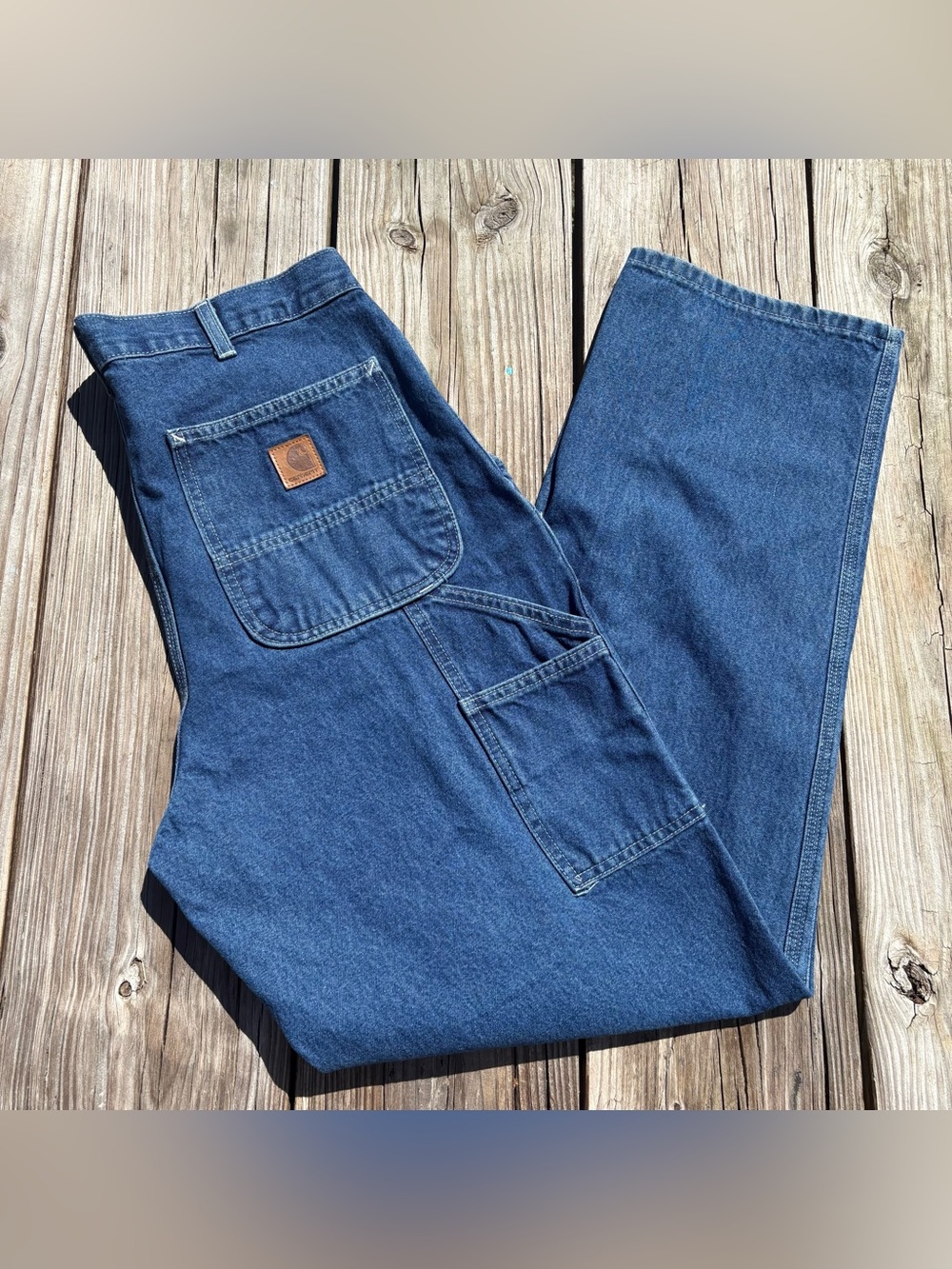 Carhartt Men's B-13 DST Loose Fit Carpenter Jeans Denim 33x32